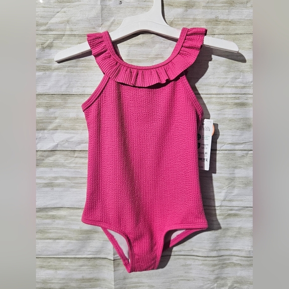 Carter's Other - Carter's  solid pink girls bathing suit